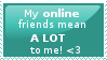 my online friends stamp